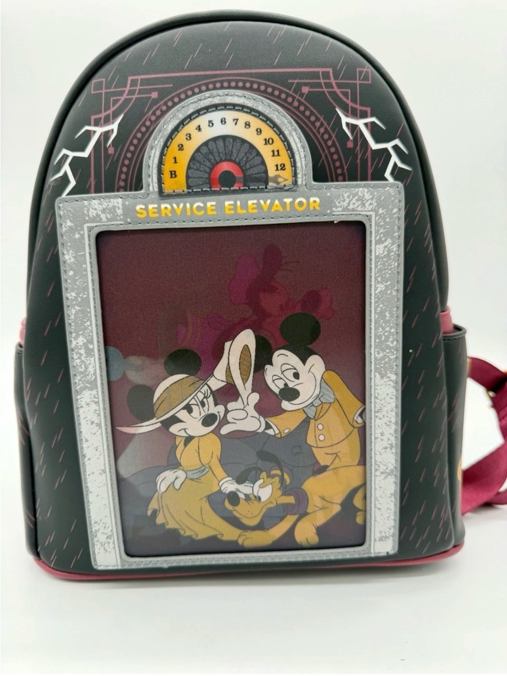 Disney Parks Loungefly Tower Of Terror Lenticular Backpack Bag 2026 Goofy Mickey - Picture 1 of 5
